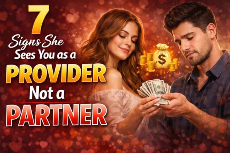 7 Signs She Sees You as a Provider, Not a Partner