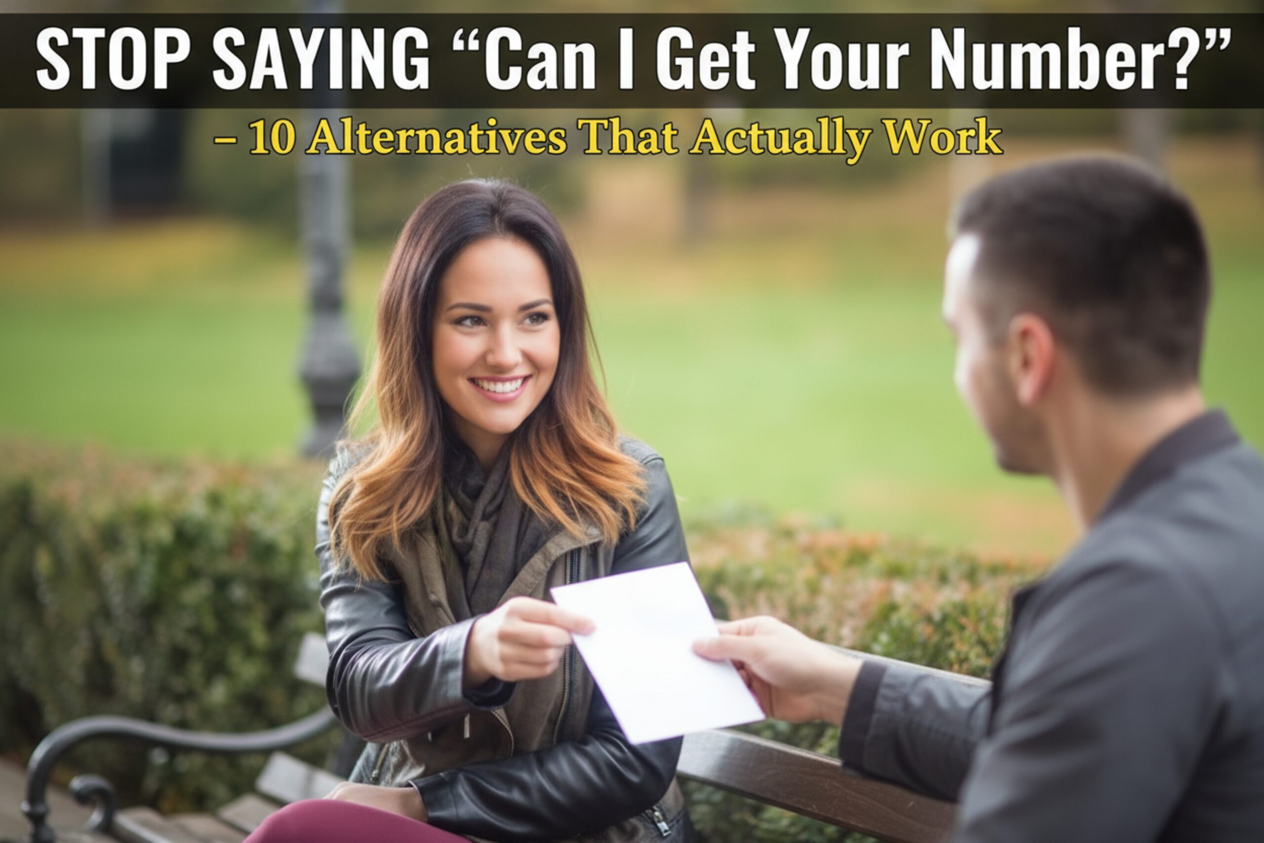 STOP SAYING “Can I Get Your Number?” – 10 Alpha Alternatives That Actually Work