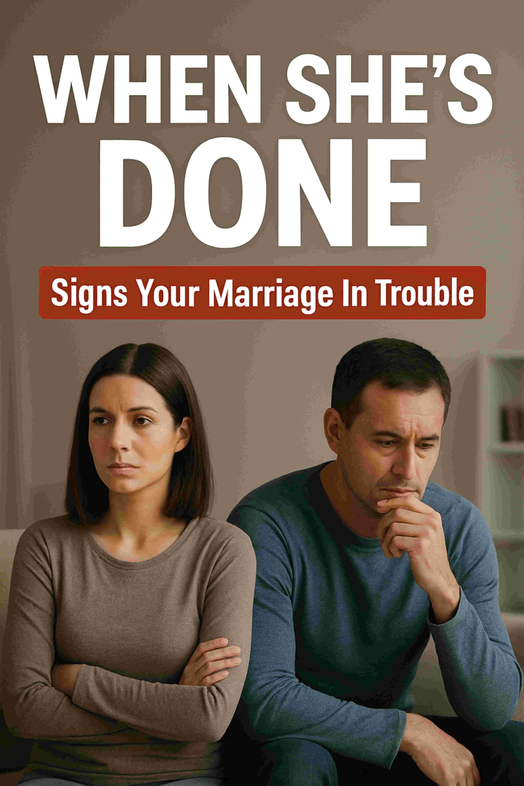 How to Know Your Wife Is Tired of the Marriage