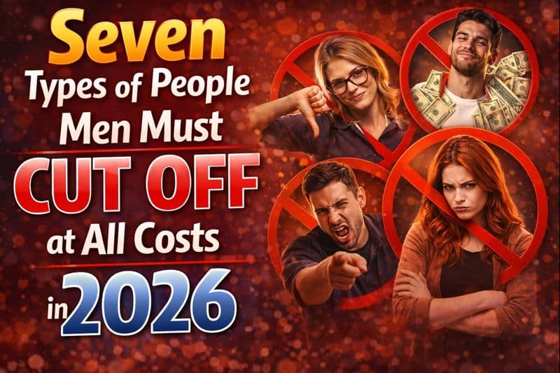 7 Types of People Men Must Cut Off at All Costs In 2026
