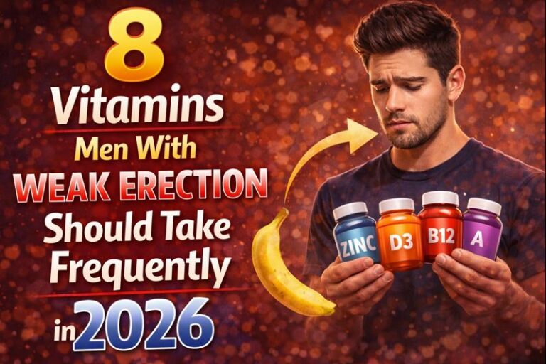 8 Vitamins Men With Weak Erection Should Take Frequently.