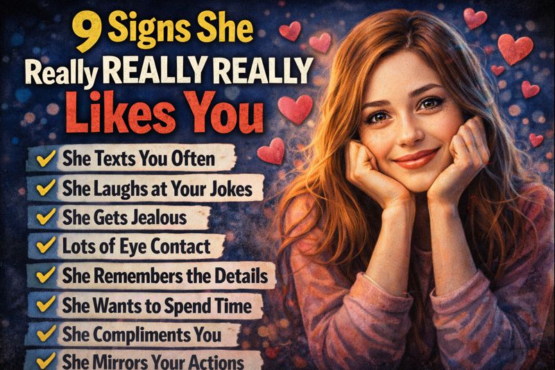 9 Signs She Really, Really, Really Likes You