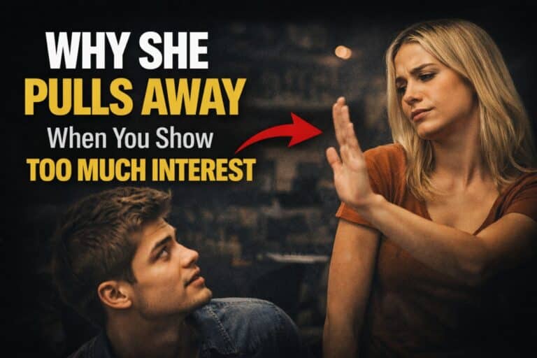 Why She Pulls Away When You Show Too Much Interest