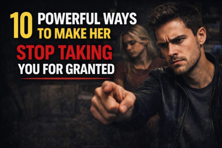 10 Powerful Ways to Make Her Stop Taking You for Granted