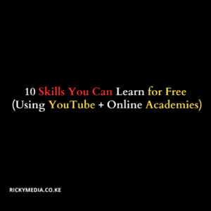 10 Skills You Can Learn for Free (Using YouTube + Online Academies)