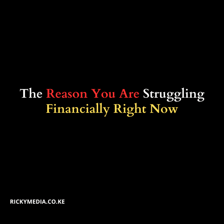 The Reason You Are Struggling Financially Right Now