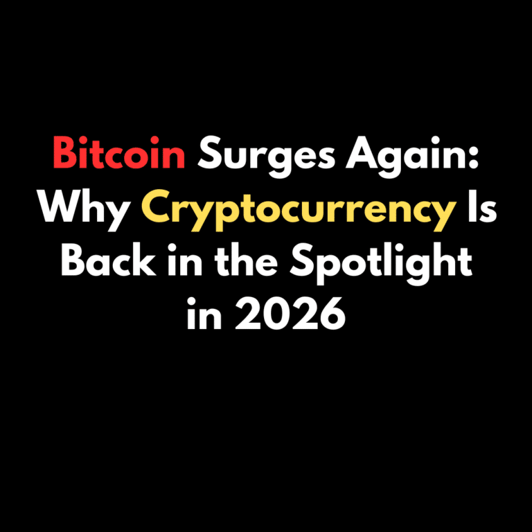 Bitcoin Surges Again: Why Cryptocurrency Is Back in the Spotlight in 2026